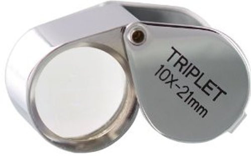 SE MJ31021C 10 x 21mm Professional Round Triplet Jeweler's Loupe