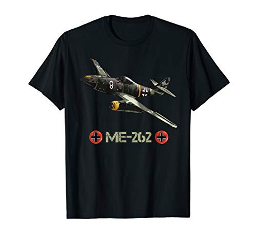 World War 2 German Aircraft ME 262 Fighter Jet Memorabilia T-Shirt