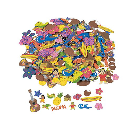 Fabulous Foam Adhesive Luau Foam Shapes - Crafts for Kids and Fun Home Activities
