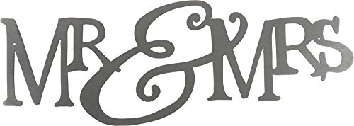 Primitives by Kathy Precision Cut Brushed Metal Word Sign - Mr & Mrs