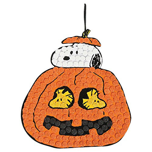 Peanuts Halloween Glitter Mosaic Craft Kit -12 - Crafts for Kids and Fun Home Activities