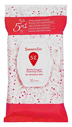 Summers Eve Cleansing Cloths 32 Count Soft Pack Blissful Escape -2 Pack-