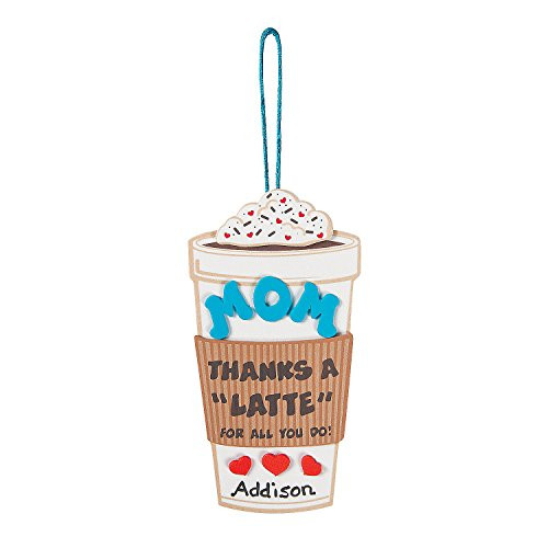 Mom Thanks A Latte Foam Sign Craft Kit - 12 - Crafts for Kids and Fun Home Activities