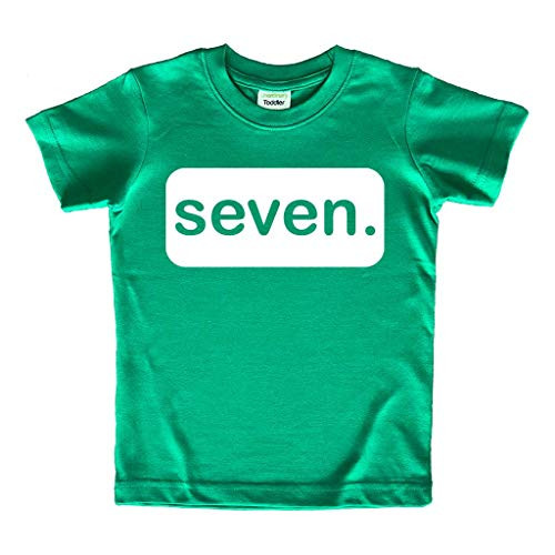 Unordinary Toddler 7th Birthday Shirt boy 7 Year Old Seven Tshirt Boys Seventh Birthday boy Shirts -Green 7 Years-