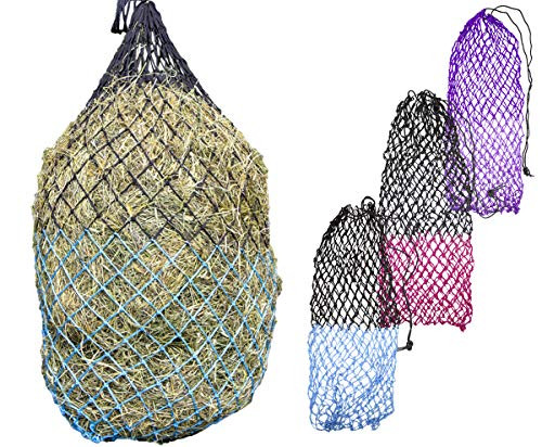 Derby Originals Superior Slow Eater Soft Mesh 42 Slow Feed Hay Nets -Hurricane Blue/Black-