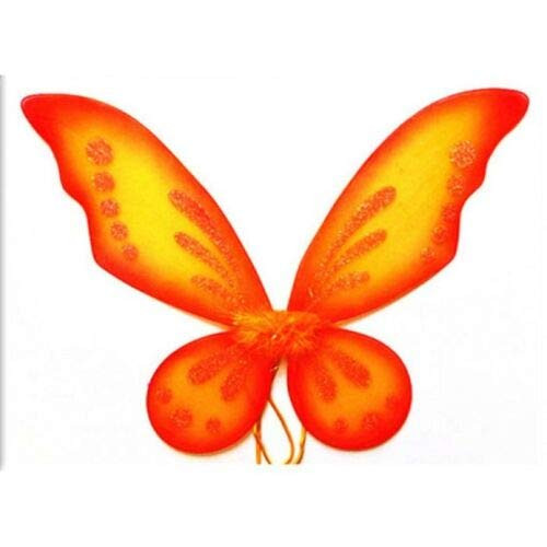 Little Sprouts Bowtique Fairy Wings - Pixie Wings - Tinkerbell Wings - Lime Green -Orange-