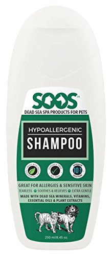 Soos Pets Natural Dead Sea Hypoallergenic Shampoo 250 mL/8.45 oz.