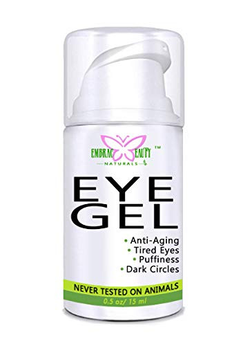 Eye Gel for Appearance of Dark Circles Puffiness Wrinkles and Bags. - for Under and Around Eyes -0.5 oz/ 15 ml-