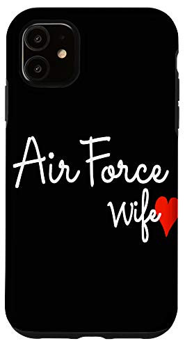 iPhone 11 Air Force Wife Proud Military Spouse USA Family Patriotic Case
