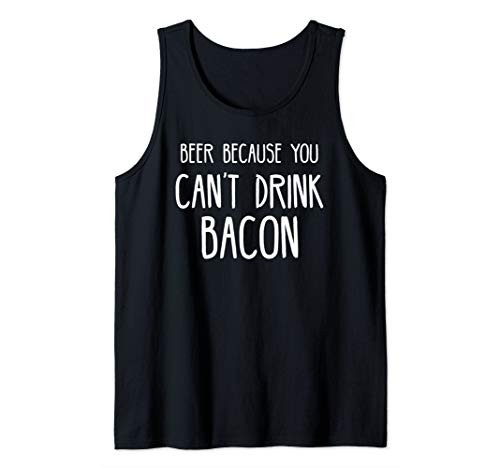 Funny Bacon  and  Drinking Craft Beer Lover Accessories  and  Gifts Tank Top Funny Bacon  and  Drinking Craft Beer Lover Accessories  and  Gifts Tank Top
