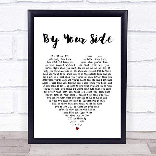 by Your Side Heart Song Lyric Quote Print