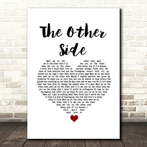 The Other Side White Heart Song Lyric Music Quote Print