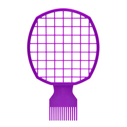 Fewear Twist Comb for Natural Hair  and  Dreads Curl Hair and Weave Dreadlocks fro Hair Coil Pick Combs 2 in 1 Twist Afro Natural Hair Comb -Purple-