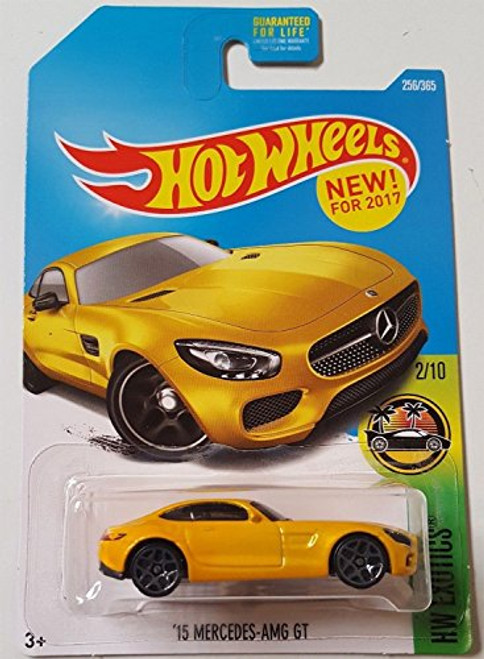 MERCEDES AMG GT Hot Wheels 2017 HW Exotics Series Yellow 15 Mercedes-AMG GT 164 Scale Collectible Die Cast Metal Toy Car Model MERCEDES AMG GT Hot Wheels 2017 HW Exotics Series Yellow 15 Mercedes-AMG GT 164 Scale Collectible Die Cast Metal Toy Car Model
