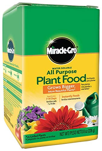 Miracle-Gro 2000992 Water Soluble All Purpose Plant Food 0.5 LB -8 OZ- -2 Pack-