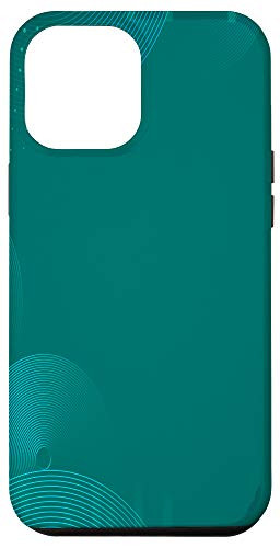 iPhone 12 Pro Max Cool Design Gift Abstract Circle Pattern Mint Green Case