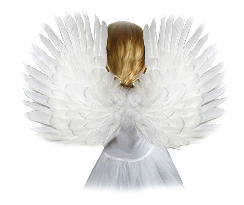 Beautiful Small White Feather Fairy Angel Wings for Halloween