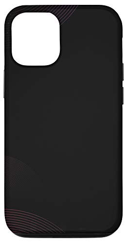 iPhone 12/12 Pro Cool Design Gift Abstract Circle Pattern Pink Black Case