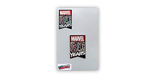 Marvel 80 Years Exclusive Enamel Pin - Official Collectible Marvel Comic-Book Pin - Measures 2 Inches Tall Red Marvel 80 Years Exclusive Enamel Pin - Official Collectible Marvel Comic-Book Pin - Measures 2 Inches Tall Red