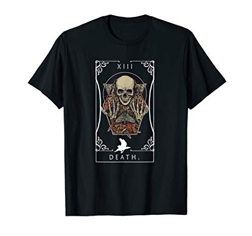VINTAGE TAROT CARD T SHIRT DEATH CARD SKULL SHIRT