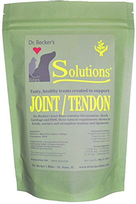 Dr. Beckers Solutions Bites for Dogs and Cats 4 Ounces Per Bag -Joint/Tendon- Dr. Beckers Solutions Bites for Dogs and Cats 4 Ounces Per Bag -Joint/Tendon-