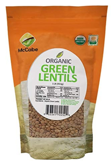 McCabe Organic Green Lentils 1-Pound McCabe Organic Green Lentils 1-Pound