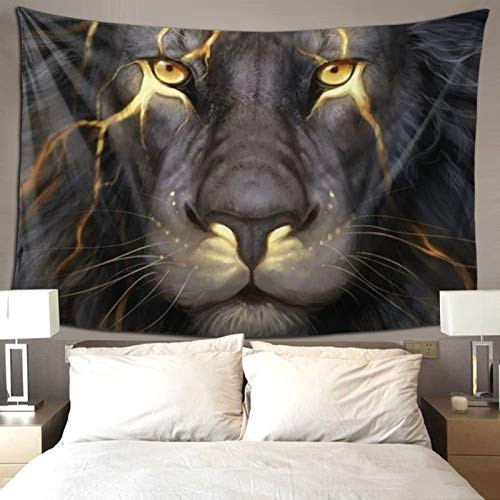 Tapestry Bohemian Style Golden Cool Lion King Paninting Wall Hanging Tapestries Curtain Indian Art Print Mural Tablecloth for Bedroom Living Room Dorm Home D¨¦cor 50x60 Inches Tapestry Bohemian Style Golden Cool Lion King Paninting Wall Hanging Tapestries Curtain Indian Art Print Mural Tablecloth for Bedroom Living Room Dorm Home D¨¦cor 50x60 Inches