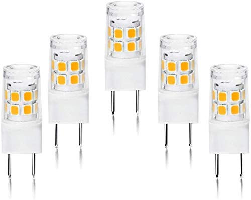 LED G8 Light Bulb G8 GY8.6 Bi-pin Base LED Warm White 3000K T4 G8 Base Bi-pin Xenon JCD Type LED 120V 50W Halogen Replacement Bulb for Under Counter Kitchen Lighting Under-Cabinet Light -5-Pack- LED G8 Light Bulb G8 GY8.6 Bi-pin Base LED Warm White 3000K T4 G8 Base Bi-pin Xenon JCD Type LED 120V 50W Halogen Replacement Bulb for Under Counter Kitchen Lighting Under-Cabinet Light -5-Pack-
