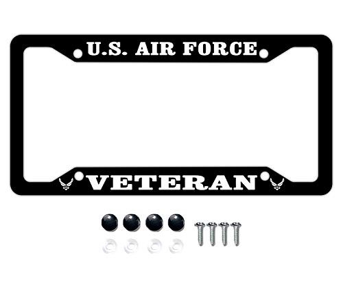 DZGlobal U.S. Air Force Veteran License Plate Frame Car Tag Frame American Air Force License Plate Holder 4 Holes DZGlobal U.S. Air Force Veteran License Plate Frame Car Tag Frame American Air Force License Plate Holder 4 Holes