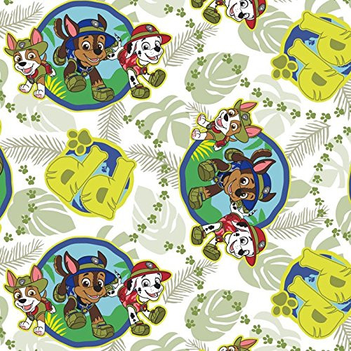 Paw Patrol Jungle Patrol Pups Fabric by The Yard