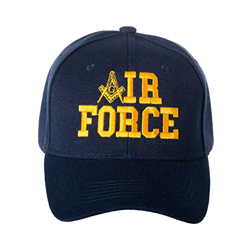 United States Air Force Masonic Square and Compass Embroidered Navy Blue Baseball Cap United States Air Force Masonic Square and Compass Embroidered Navy Blue Baseball Cap