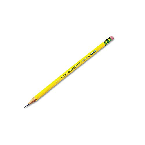 Ticonderoga 13883 Woodcase Pencil HB 3 Yellow Dozen