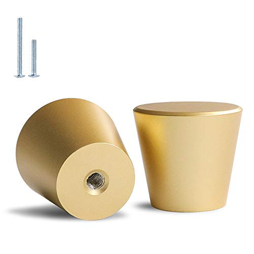 goldenwarm 10 Pack/Gold Knobs for Dresser Brushed Brass Cabinet Knobs Gold Drawer Knobs Brushed Gold Knob Hardware