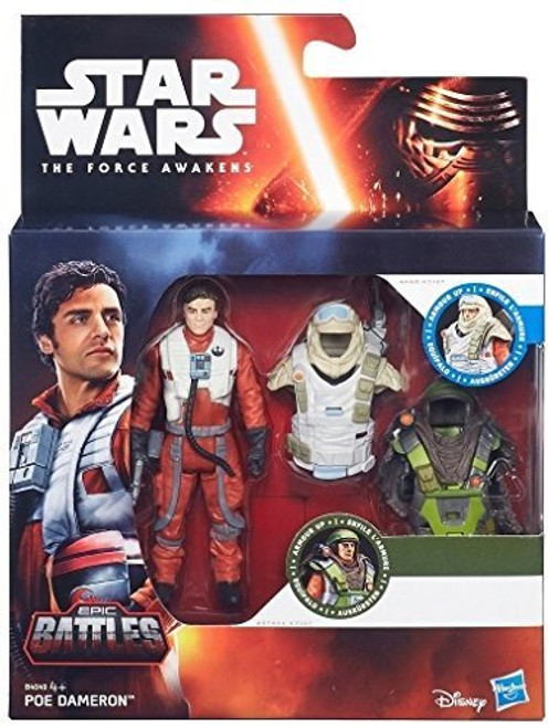 Star Wars: The Force Awakens, Epic Battles, Poe Dameron Exclusive Action Figure Set, 3.75 Inches