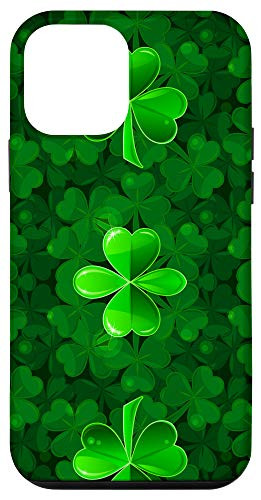 iPhone 12 mini St Patricks Day Phones Case - Green Irish Shamrock Pattern Case