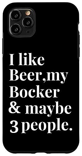 iPhone 11 Pro Max Bocker Funny Dog Owner Craft Beer Lover Gift Women Men Case