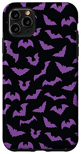 iPhone 11 Pro Max Spooky Witch Purple Bats Case