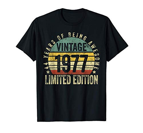 44 Year Old Gifts Vintage 1977 Limited Edition 44th Birthday T-Shirt