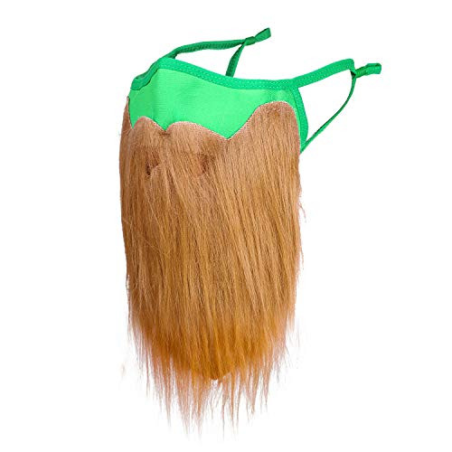 St. Patricks Day Fake Beard Irish Breathable Green Beard Mouth Coverings Irish Costume Accessory for Men Women