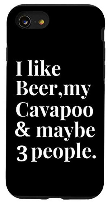 iPhone SE -2020- / 7 / 8 Cavapoo Funny Dog Owner Craft Beer Lover Gift Women Men Case