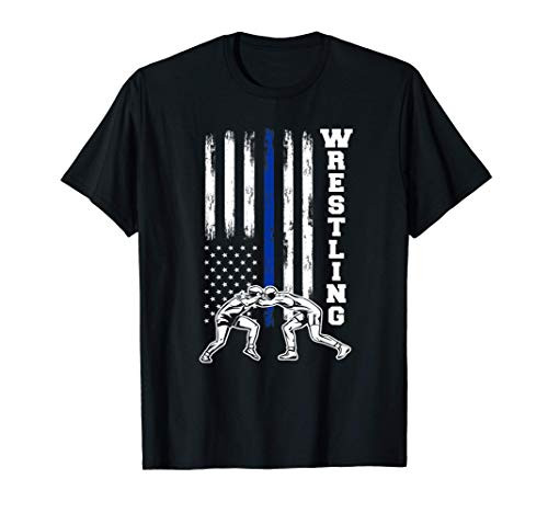 Patriotic Vintage USA American Flag Wrestler Wrestling T-Shirt Patriotic Vintage USA American Flag Wrestler Wrestling T-Shirt