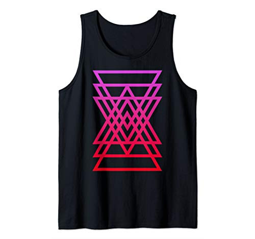 Sacred Geometry Tank Top - Geometric Triangle Tank Top