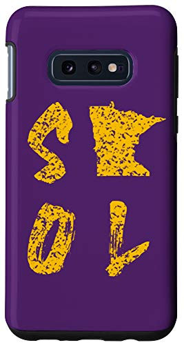 Galaxy S10e Skol Purple Yellow Viking Minnesota Football Minneapolis MN Case