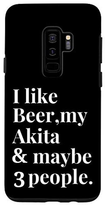 Galaxy S9 Plus Akita Funny Dog Owner Craft Beer Lover Gift Women Men Case