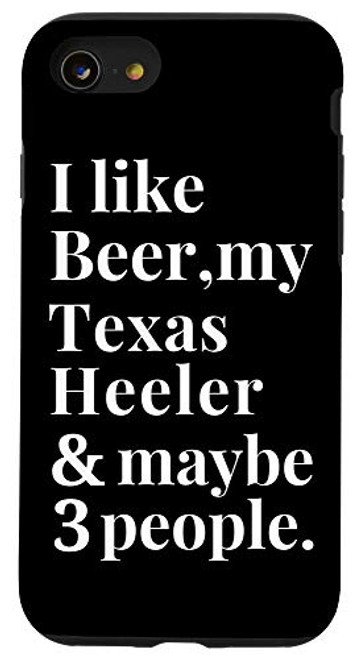 iPhone SE -2020- / 7 / 8 Texas Heeler Owner Funny Craft Beer Lover Gift Women Men Case