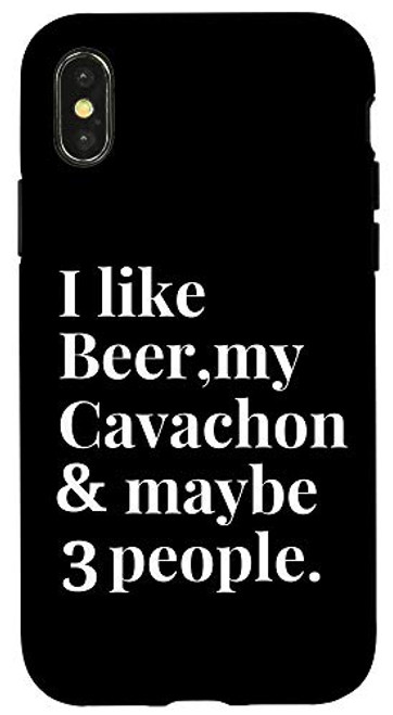 iPhone X/XS Cavachon Funny Dog Owner Craft Beer Lover Gift Women Men Case