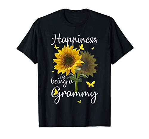Womens Happiness Is Being A Grammy Sunflower Gift T-Shirt