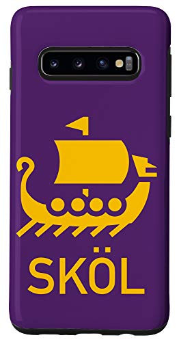 Galaxy S10 Skol Purple Yellow Viking Minnesota Minneapolis MN Case