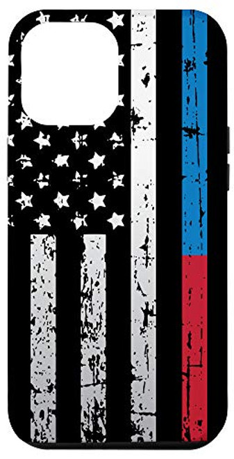 iPhone 12 Pro Max American Flag Thin Red Blue Line Law Firefighter Police Gift Case iPhone 12 Pro Max American Flag Thin Red Blue Line Law Firefighter Police Gift Case