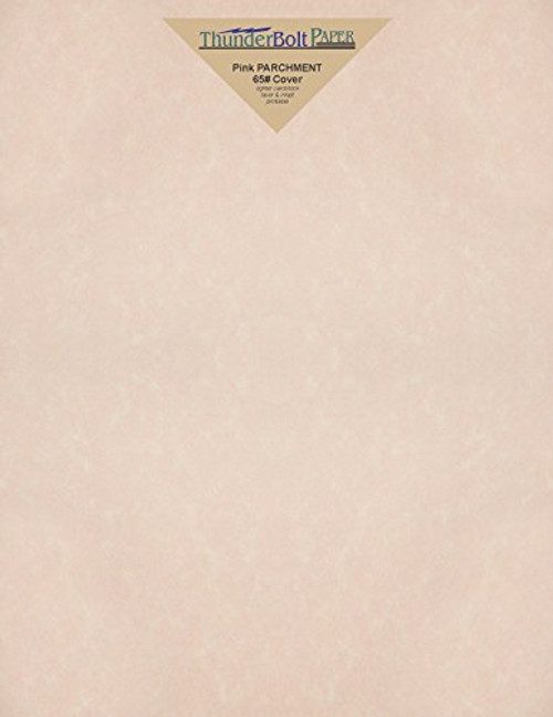 100 Pink Parchment 65lb Cover Weight Paper 8.5 X 11 inches Cardstock Colored Sheets Letter Size -Printable Old Parchment Semblance